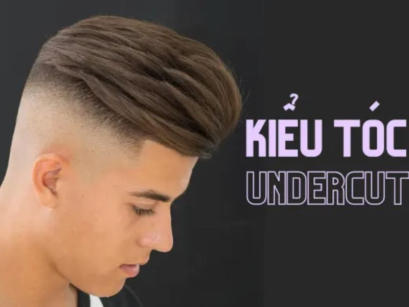 alt text: Kiểu tóc undercut với phần tóc trên được vuốt gọn gàng, hai bên cạo sát