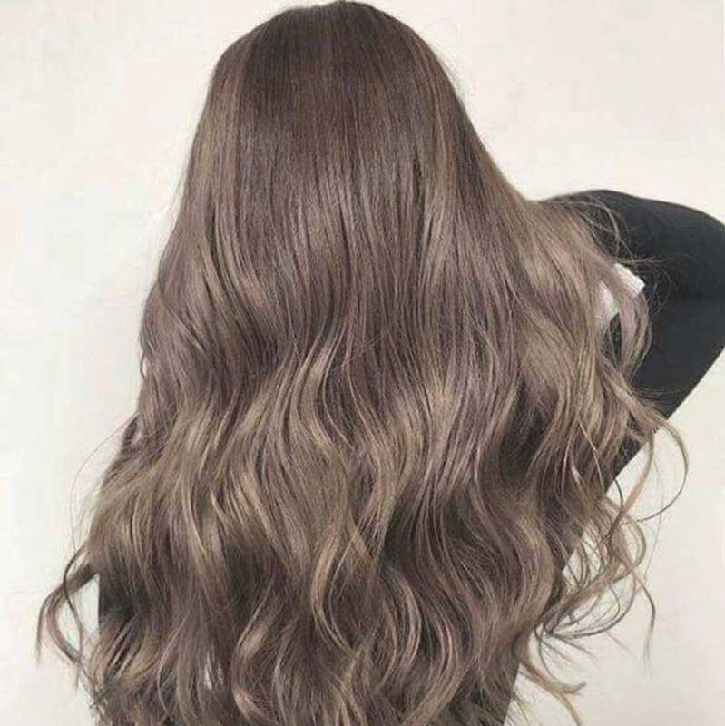 Màu tóc nâu sương mù sáng