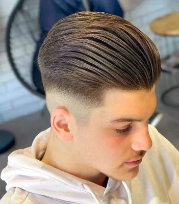 Tóc Slick Back Mid Fade