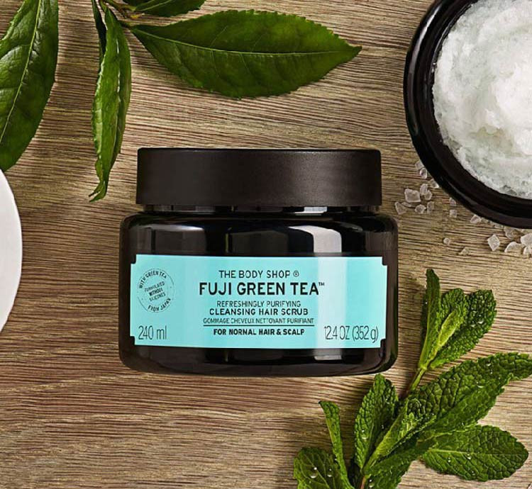 2. Fuji Green Tea™ Refreshingly Purifying Scrub Shampoo