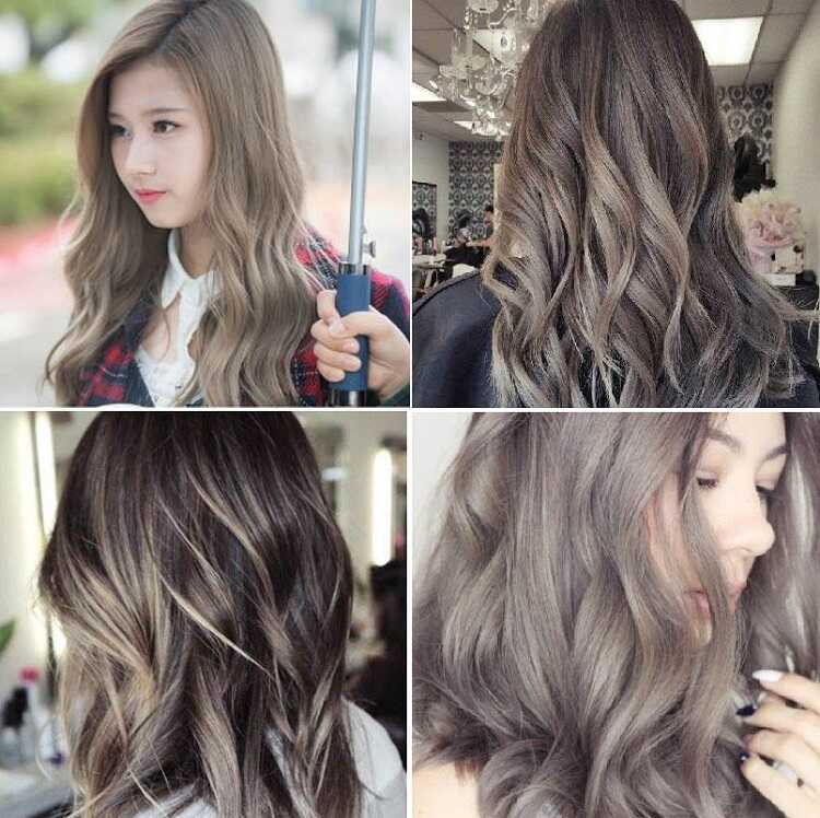 8. Tóc Nhuộm Màu Khói Trầm