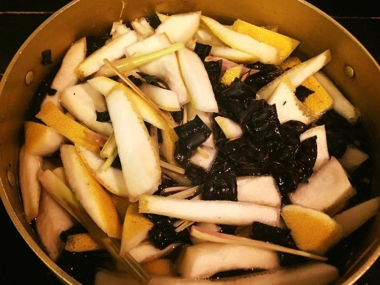 Bột kết và vỏ bưởi