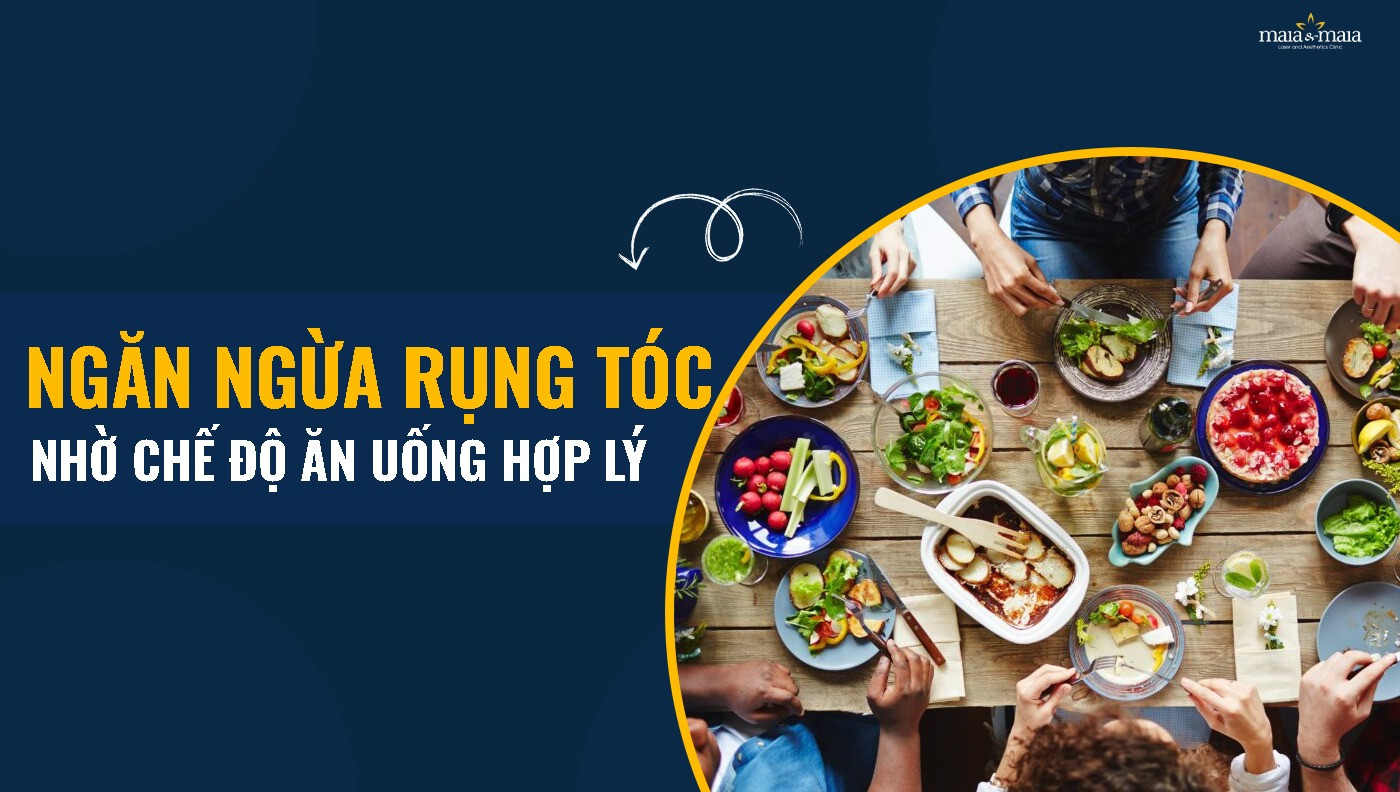 Chế độ ăn uống hợp lý giúp trị rụng tóc sau sinh