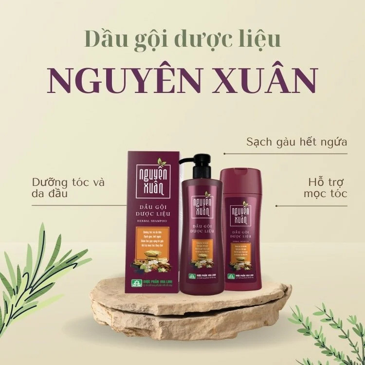 Dầu gội dược liệu Nguyên Xuân tẩm