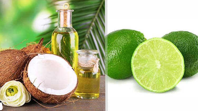 Dùng chanh và nước cốt dừa