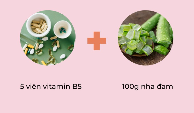 Kết Hợp Vitamin B5 Với Nha Đam