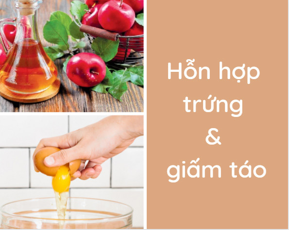 Mặt nạ dưỡng tóc từ trứng và giấm táo