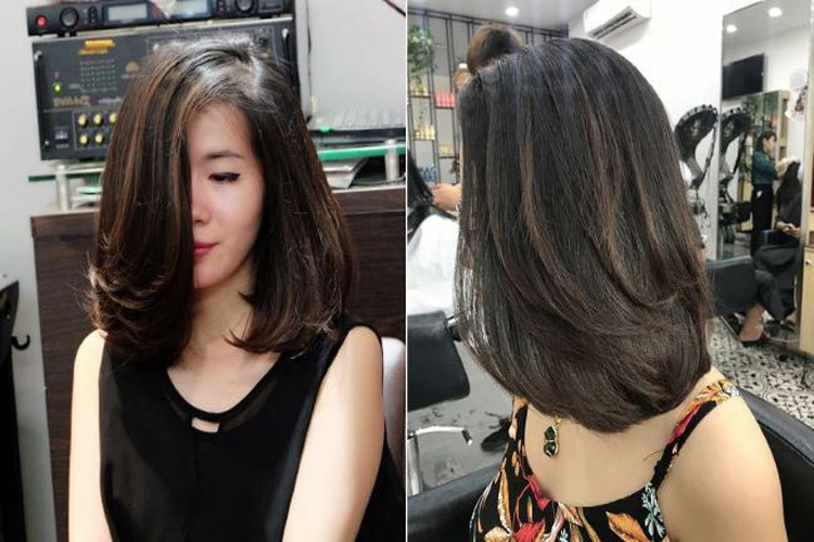 Tóc uốn cúp đuôi chữ C