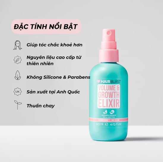 Xịt dưỡng tóc Hairburst 1